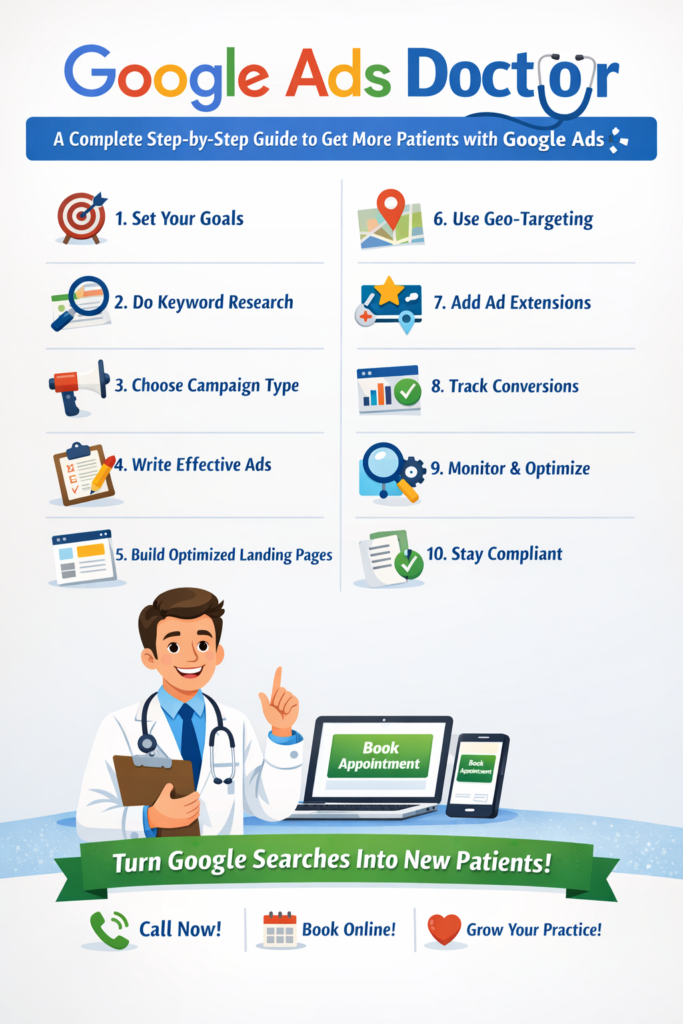 A Complete 10 Step-by-Step Guide to Get More Patients with Google Ads