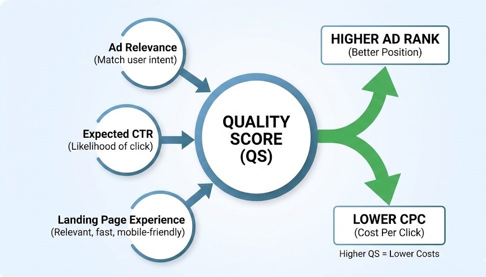 Quality Score and CPC Relationship